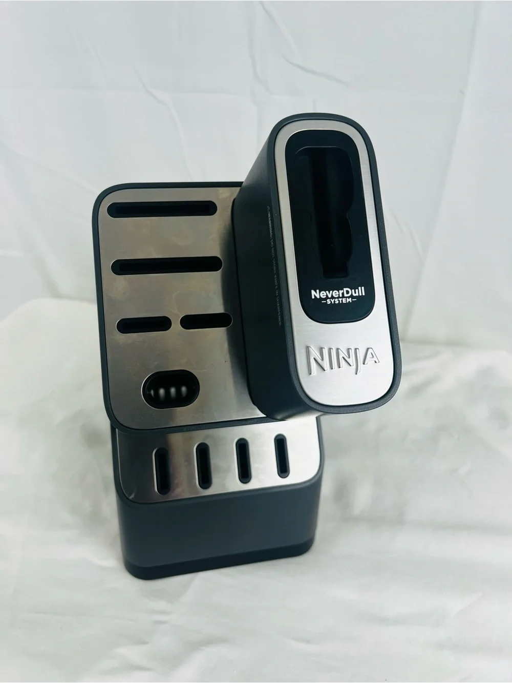 Ninja Knife BLOCK ONLY Never Dull System Sharpener Gray K12010